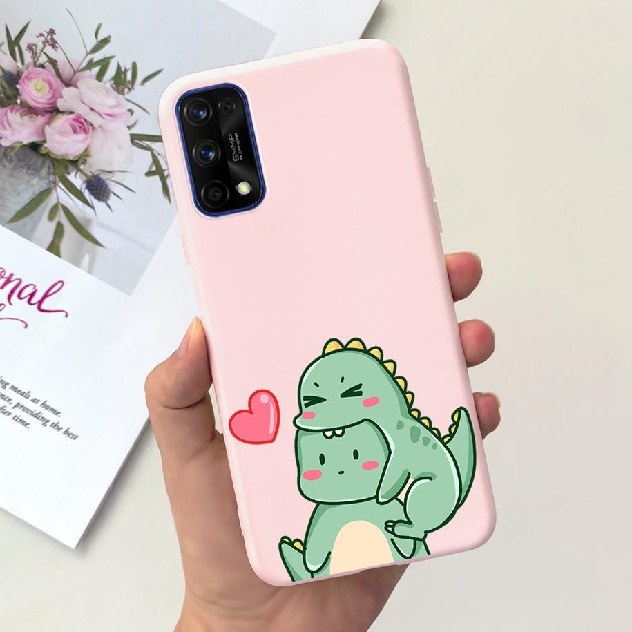 For Realme 7 5G Case RMX2111 Cover New Fashion Flower Girls Painted Funda Soft TPU Cases For Realme 7 Pro Realme7 RMX2155 Bumper