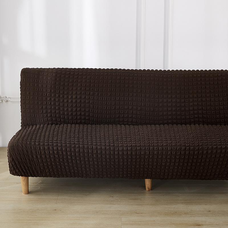 Armless Solid Foam Sofa Cover All Inclusive Elastic Couch Slipcover For Living Room Four Season Universal Dustroof Seat Cushion