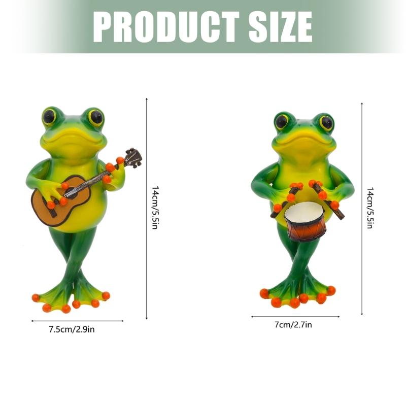 3D Spring Frogs Figurines for Outdoor Gardens Rustproofed Metal Art Decorations for Mother Day or Family Yard