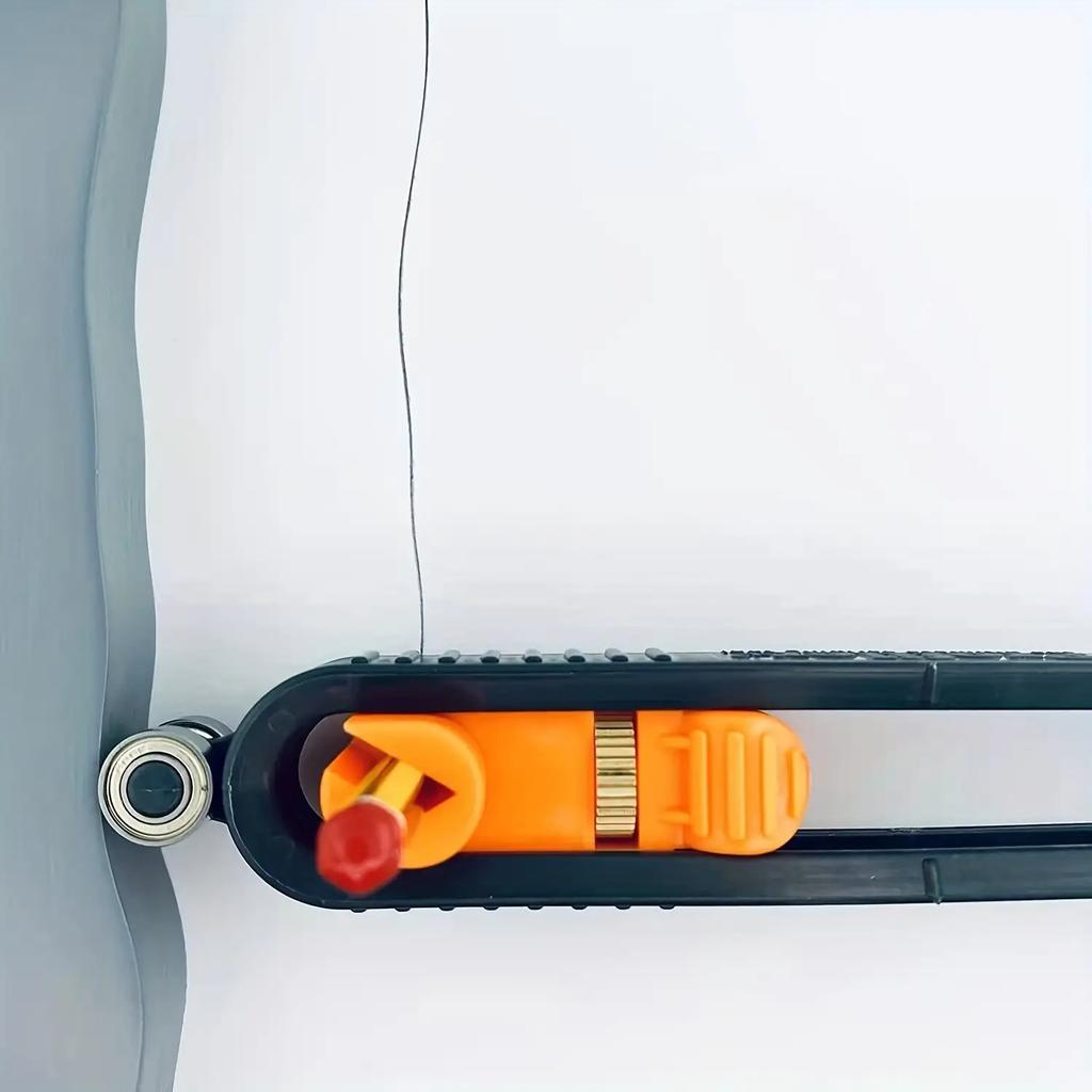 Woodworking Curve Template Tool with Locking Mechanism & Adjustable Radius - 8-Cornered Arch and Curve Guide for Carpentry