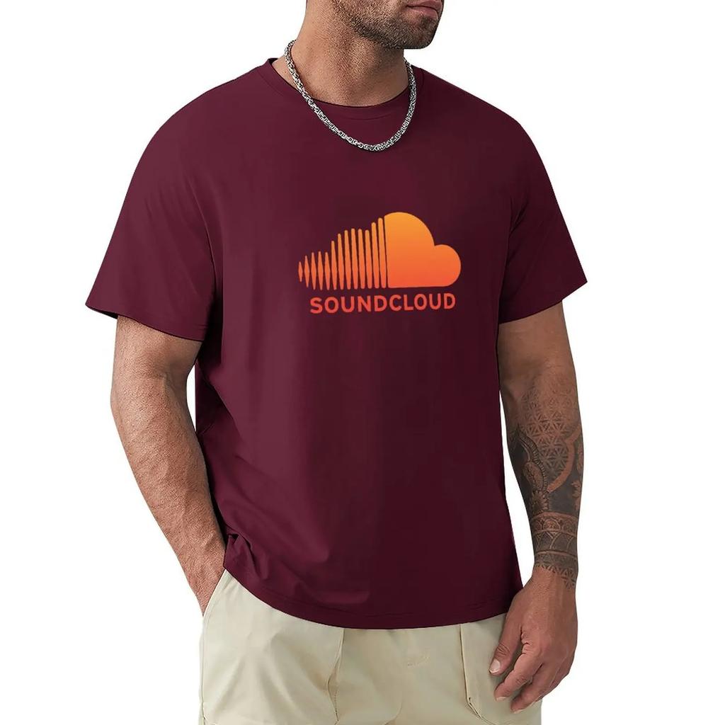 Soundcloud Music T-shirt Heavyweights Short Sleeve Tee Heavy Weight T Shirts for Men