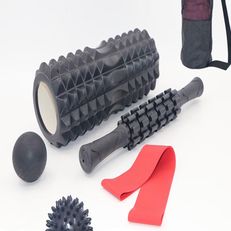 LISM 6-in-1 Hollow Foam Roller & Massage Set