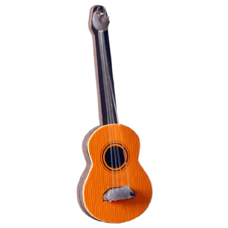 Mini Guitarra Miniatura para 1:6 1:12 Instrumentos Musicais para Casa de Bonecas Adereços de Foto Modelo de Casa de Bonecas Decorações para Casa para Crianças