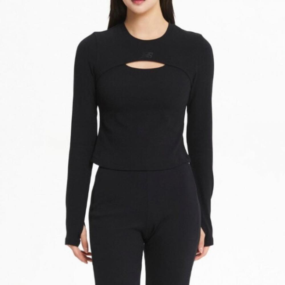 

New Balance Женская легкая футболка с вырезами и длинными рукавами в рубчик Kqj Nbnde3w822 19 85