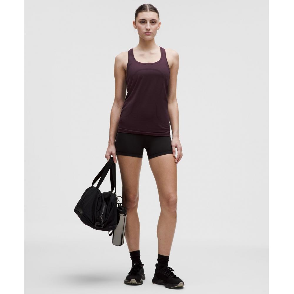 Lululemon Swiftly Tech Racerback Tank Top 2.0  Hip Length Black Plum Black Plum