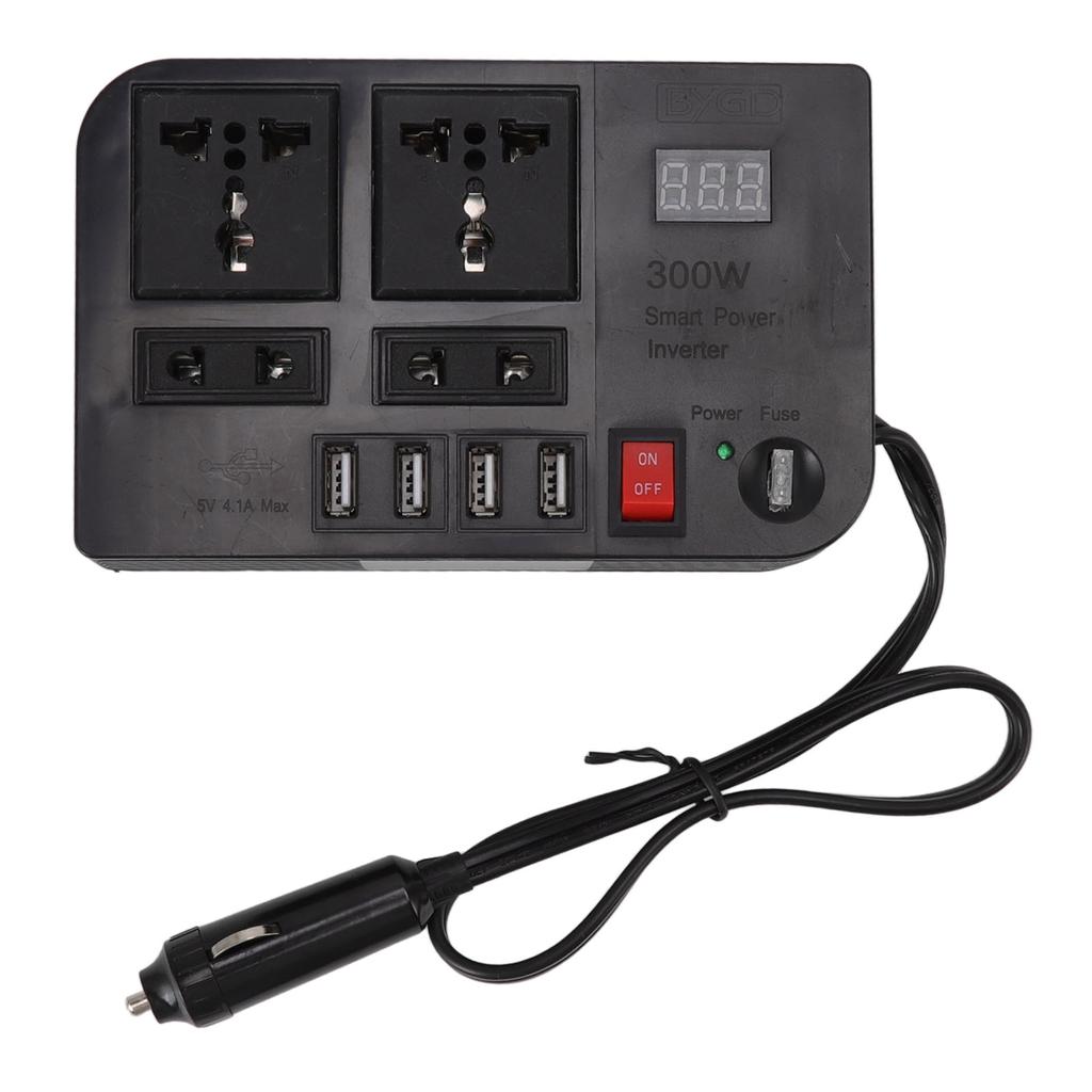 12V 300W Car Inverter AC 220V Power Converter Multiple Protection Vehicle Inverter Transformer