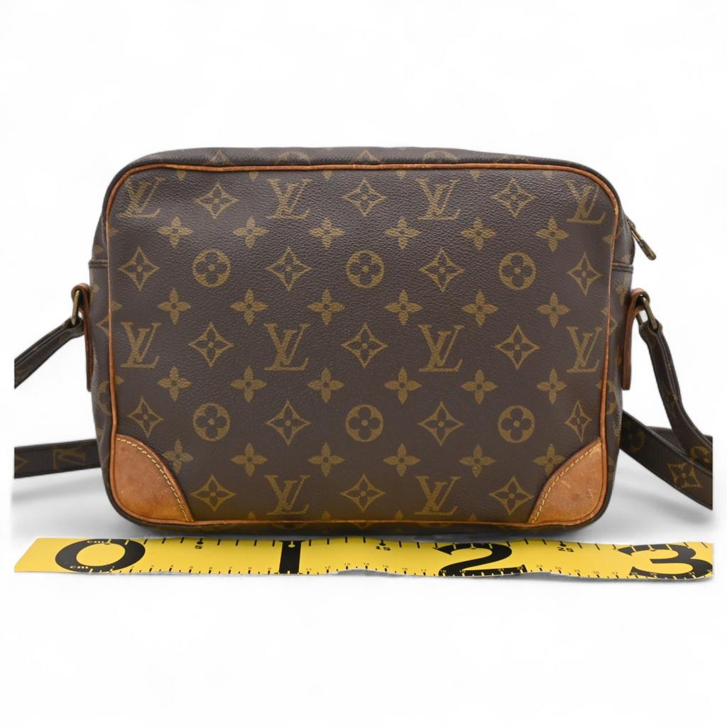 Auth LOUIS VUITTON Monogram Nile Shoulder Bag Brown PVC M45244 Lv9913aa