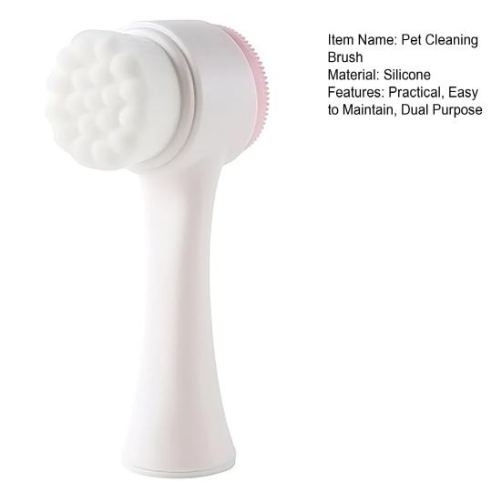 Pet Paw Cleaner Silicone Dog Paws Cleaning Brush Massage Brush Dual-Sided Pet Grooming Tool for Healthy Coats And Claws