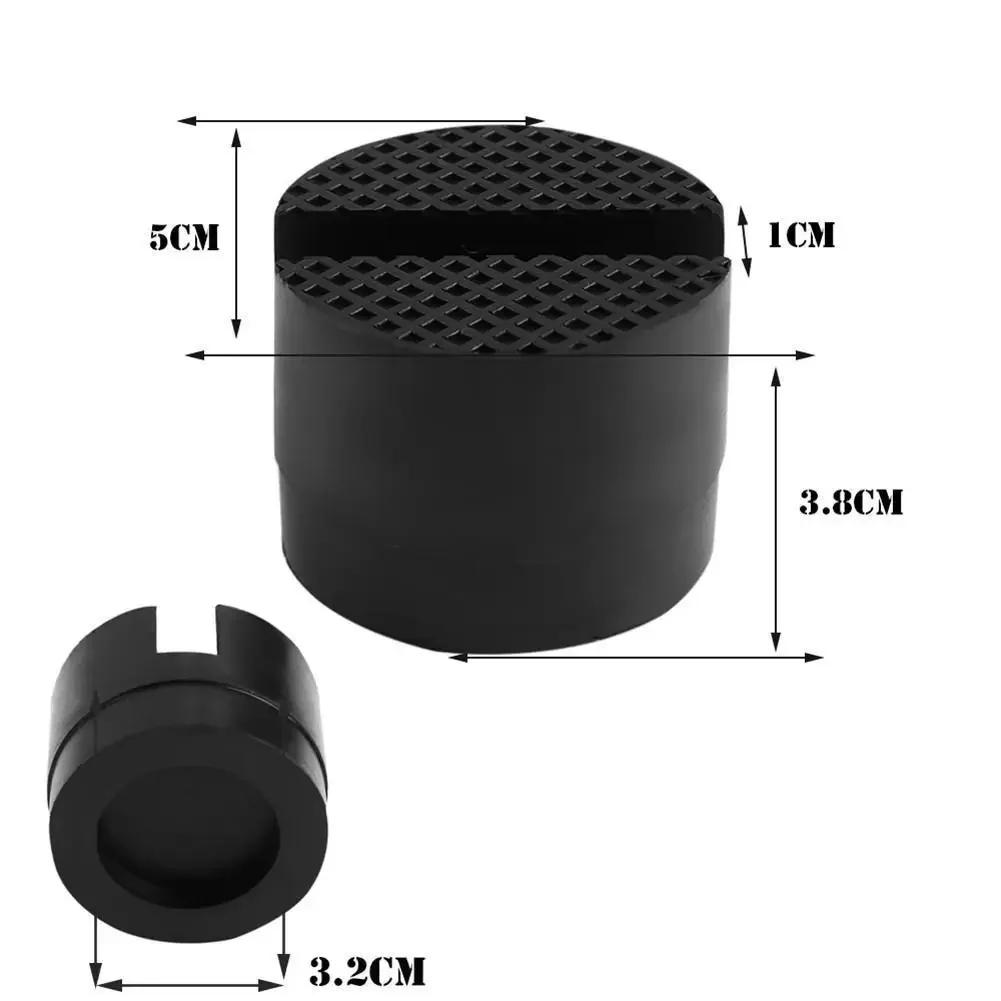 Different Types Car Lift Jack Stand Rubber Pads Black Rubber Slotted Floor Jack Pad Frame Rail Adapter Universal CarLift CarJack