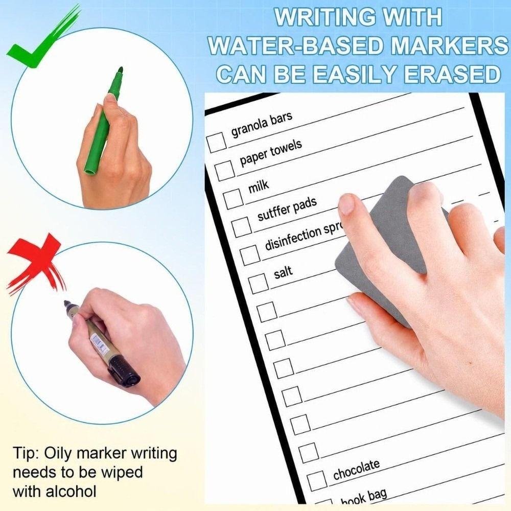 Magnetic Checklist Board Dry Erase To Do List Memo Board Schedule Planner Magnet  Home Kitchen