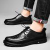 FashionHigh Quality Casual Shoes Men Genuine Leather Shoes Fashion British Style Anti-skid Oxford Shoes Luxury Brand Man Business Shoes