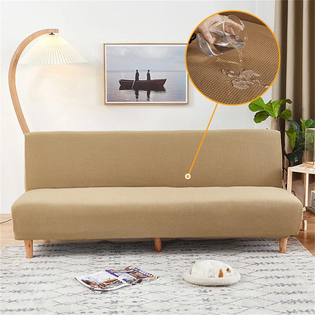Jacquard Solid Color Sofa Bed Cover Elastic Water Repellent Couch Cushion Cover Non-slip All-inclusive Seat Slipcover for Home