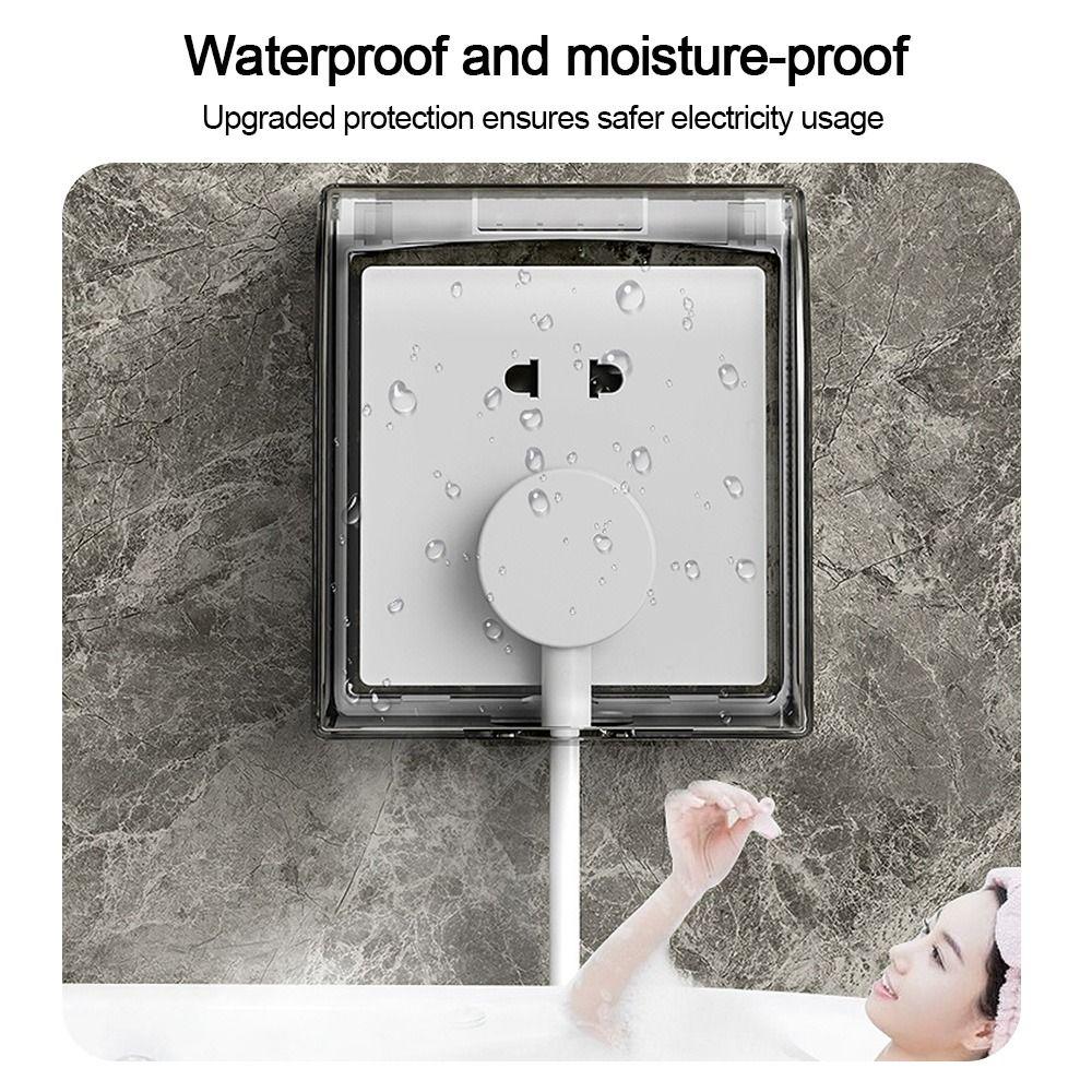 Plastic Switch Protective Cover Wall-mounted Protection Socket Socket Waterproof Box Bathroom