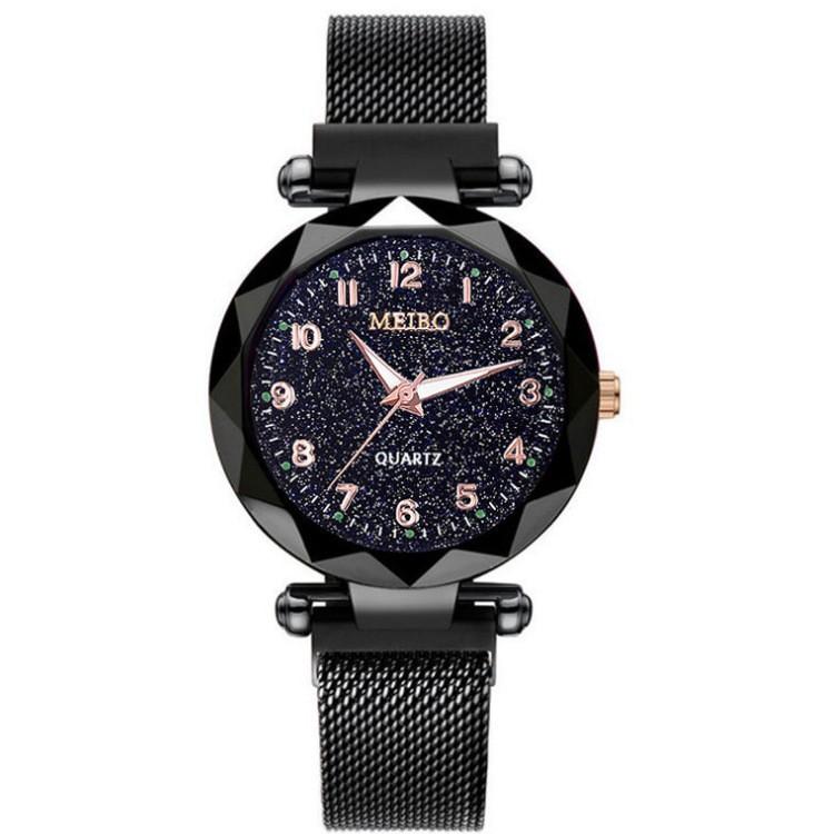 Watch Women'S Luminous Digital Starry Sky Surface Magnet Quartz Casual Women'S Watch
