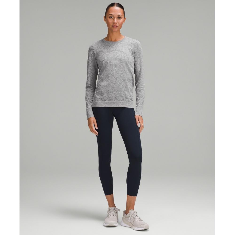 Lululemon Swiftly Relaxed Long Sleeve Shirt  Hip Length Slate White