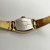 Used In good working condition Seiko ladies manual winding wristwatch gold green dial