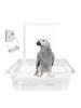Automatic Parrot Bathtub Automatic Parakeet Bathtub Cage Grooming Fountain for Parakeets African Grey Small Medium Conures