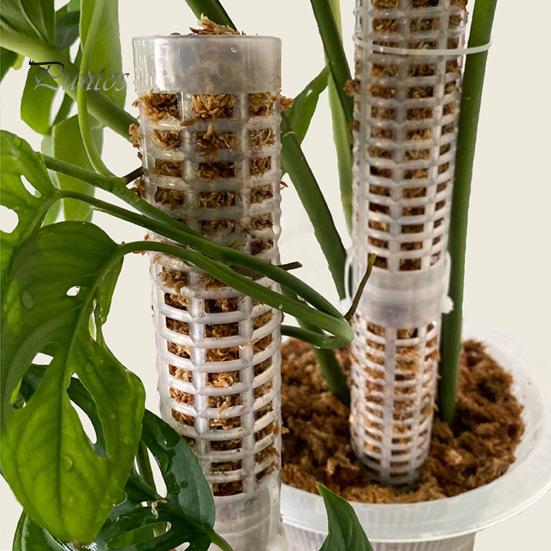 1 Set Plant Climbing Frame High Durability Stackable Plastic Moss Pole Potted Plants Climbing Supporting Stick Garden Supplies