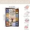 Cozy Book-Themed Flannel Throw Blanket - Soft, Warm & Versatile for Office, Camping & Travel - All-Season Gift Idea, College Style