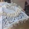 5cm Wide Lace Pleated Ruffles Double Layers Ruffled Embroidered Ruffle Trim DIY 1 Yard Tassel Sewing Decor