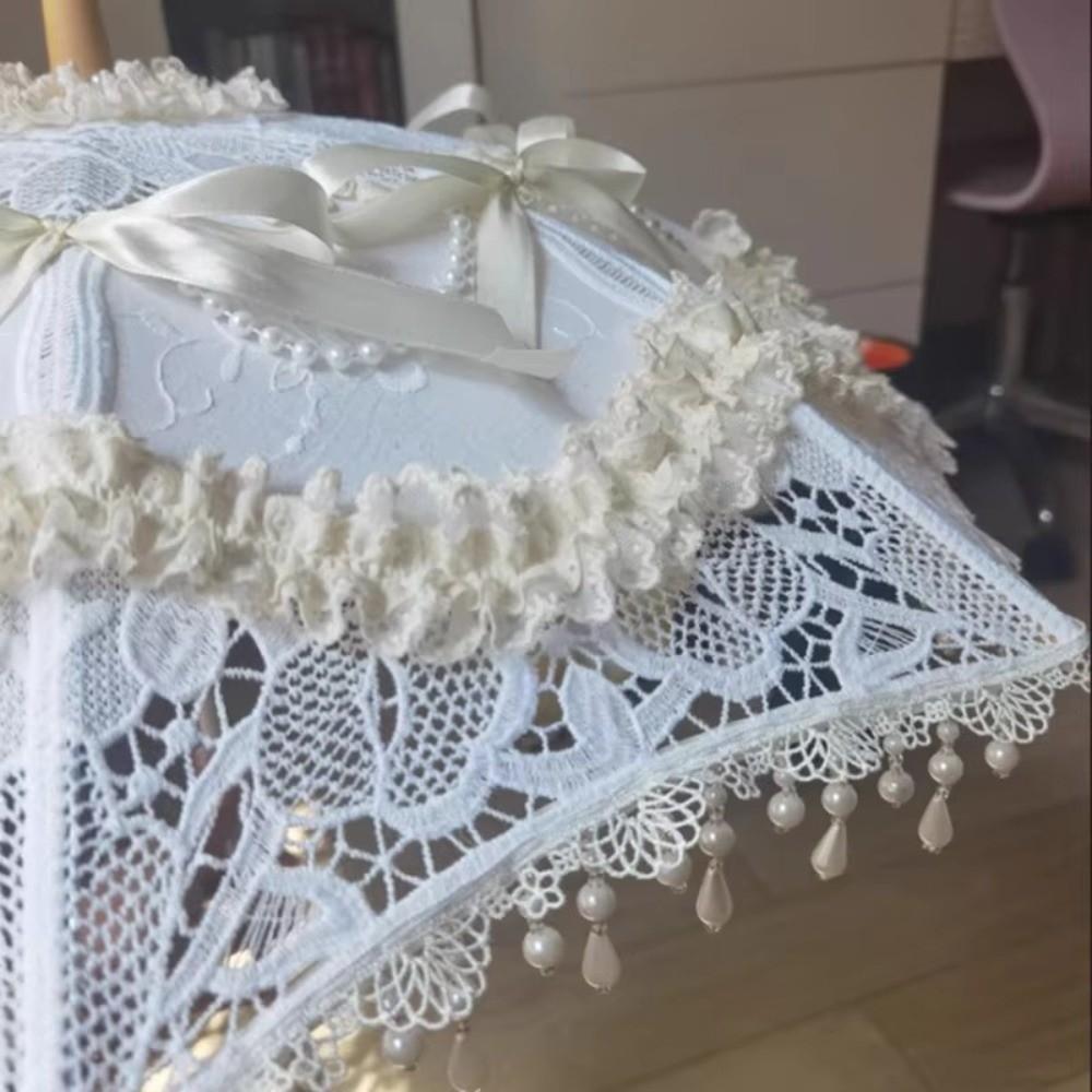 5cm Wide Lace Pleated Ruffles Double Layers Ruffled Embroidered Ruffle Trim DIY 1 Yard Tassel Sewing Decor
