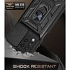 Protective Case - PROSHOP - for Samsung A12 - Black - Army Style - Sliding Camera