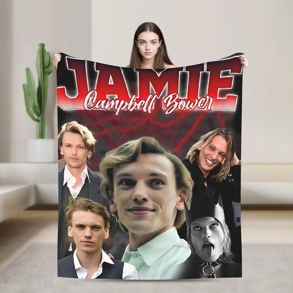 Jamie Campbell Bower  Blankets  Travel Office Flannel Bedding Throws For Living Room Super Warm Design Quality Bedspread