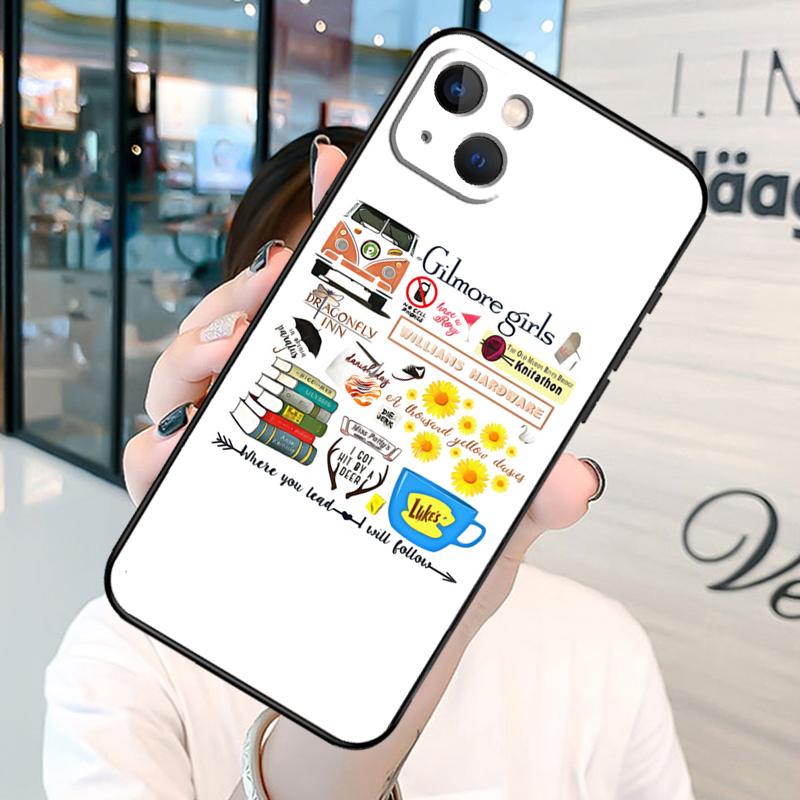 

Чехол-бампер с коллажем для девочек Гилмор для iPhone 11 12 13 Pro X XR XS Max 6 6S 7 8 Plus SE 2020, задняя крышка iPhone 13Pro MAX