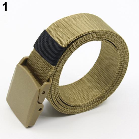 Men's Fashion Practical Sport Tactical Military Nylon Buckle Waist Belt Waistband