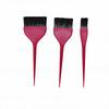 Pinceau de coloration pour cheveux à long manche contrôle précis pinceau de coloration capillaire pour débutants professionnels Rosé Sanguin Lot de 3 pièces