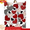 Lovers Spouse Valentine's Day Gifts Heart Blanket Throw Blanket Couch Sofa Soft Warm Car Bed Blankets for Custom Blankets