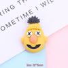DIY Sesame Street Clown Doll Resin Accessories - Creative Hair Clip, Cream Glue, and Phone Case Materials
