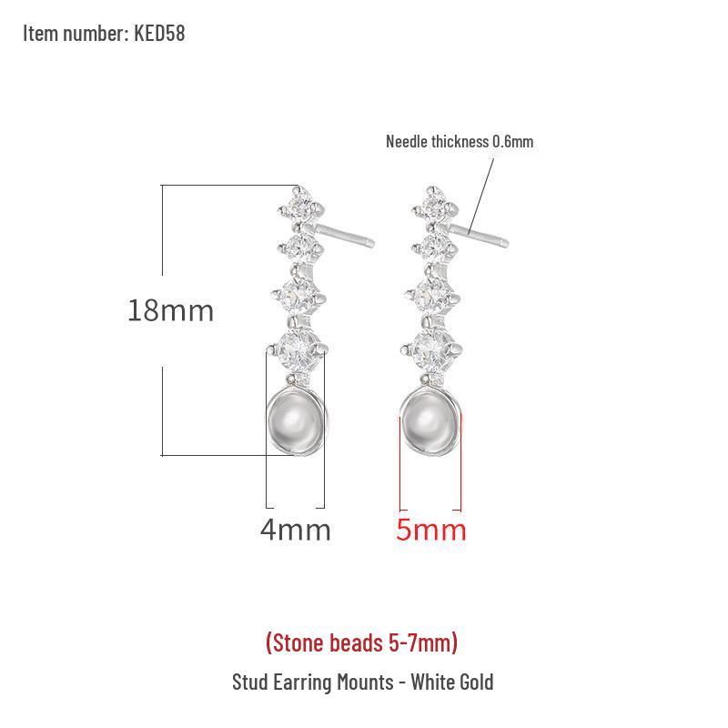 

Серьги-пусеты из серебра 925 пробы с янтарем и жемчугом в японском и корейском стиле S925 Silver