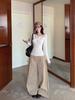 Stylish Korean Slim-Fit Half-Zip Long-Sleeve Top: Trendy, Figure-Flattering, Versatile Autumn/Winter Base Layer.