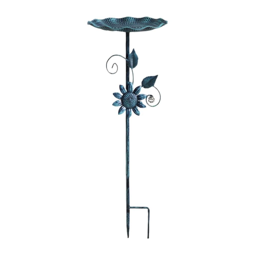 Bird Bath Bowl Easy to Install Drinking Sturdy Feeding Station Decoration Iron Birdfeeder for Garden Balcony Outdoor Porch Fence