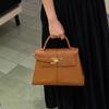2025 Women Niche Composite Leather Trapezoidal Bag Large Capacity Single-Shoulder Crossbody Bag Fashionable Ladies Handbag