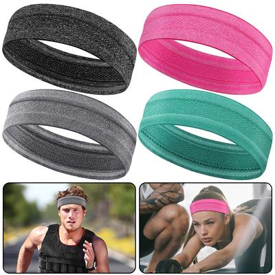 Sports Headband Fitness Hair Bands Moisture Wicking Exercise Sweatband Anti Slip Breathable for Running Riding