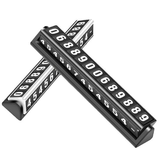 Cartelă de parcare cu oprire temporară a mașinii triunghiulare Placă luminoasă de afișare a numărului de telefon