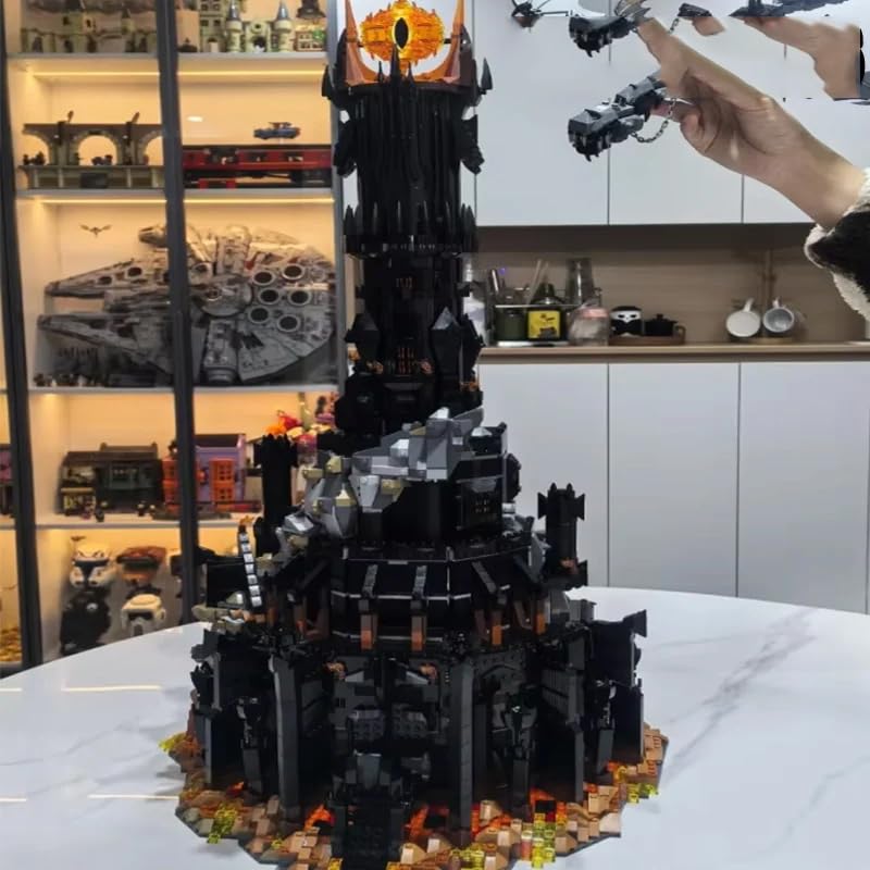 

zmart 10333 Black Tower Dark Model Building Block Kit, Bricks Toy, 5471 Pieces, Black Tower Blocks, Tower Model, Building Set, Castle Fantasy Tower,