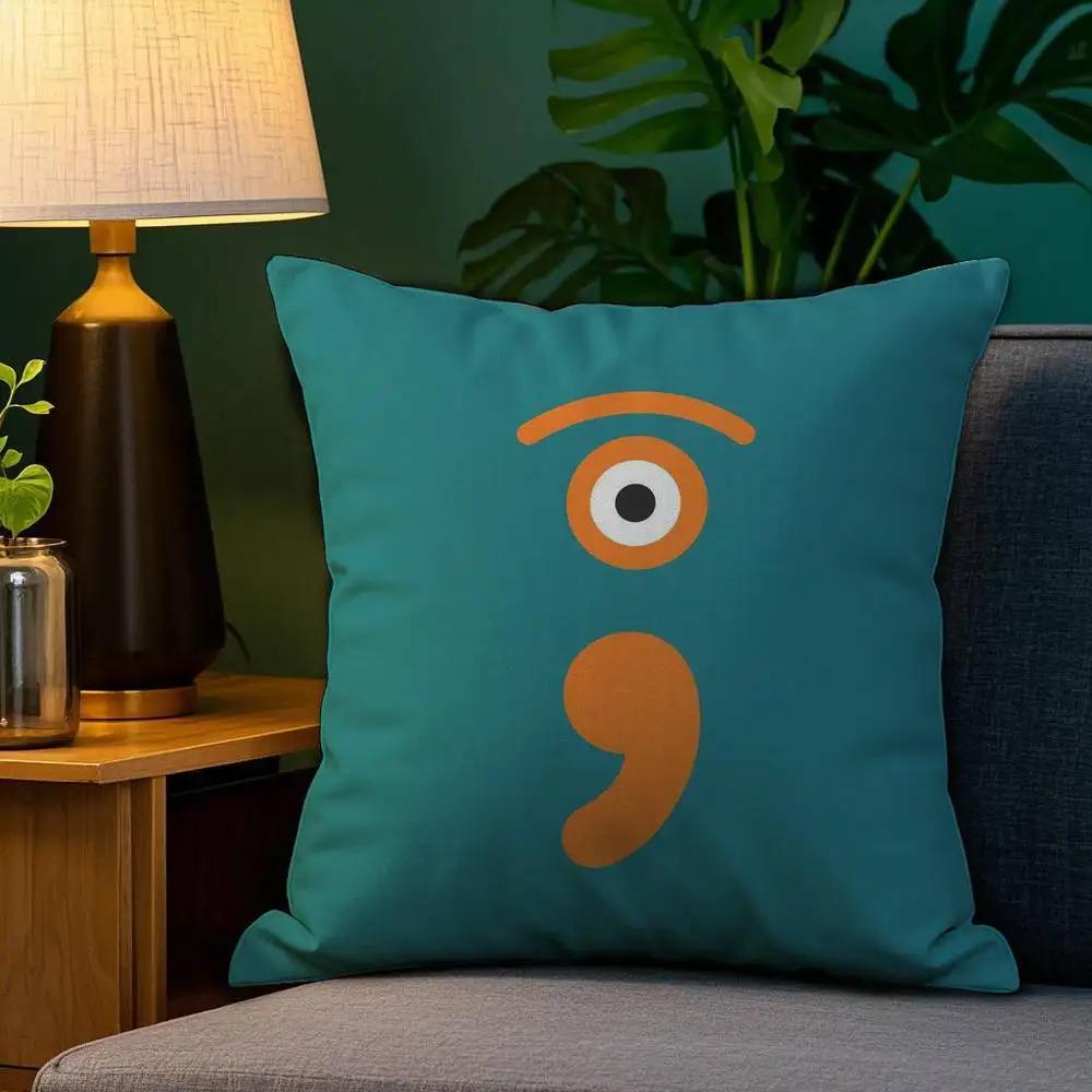 Home Decor Funny Eye Patterned Decorative Pillow Covers Pattern Cushion Cover Suitable for Sofa Bedroom Car Pillow Cover