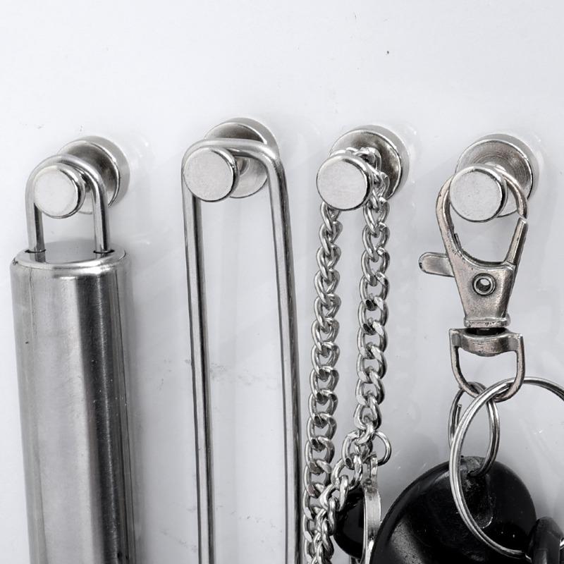 2/40PCS Mini Gancho de pino magnético Neodímio Ferro Boro Thumbtack Ganchos de armazenamento Cozinha Casa Geladeira Cabides de quadro branco