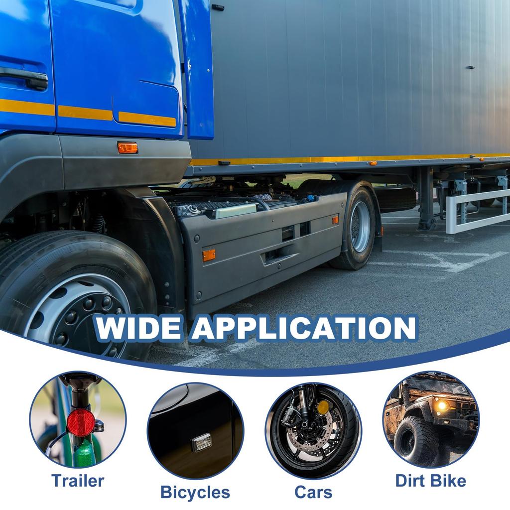 PATIKIL Rectangle Rear Lift Rector,Set of 2 Safety Rifts Rective Warning Rifts Rector Plastic