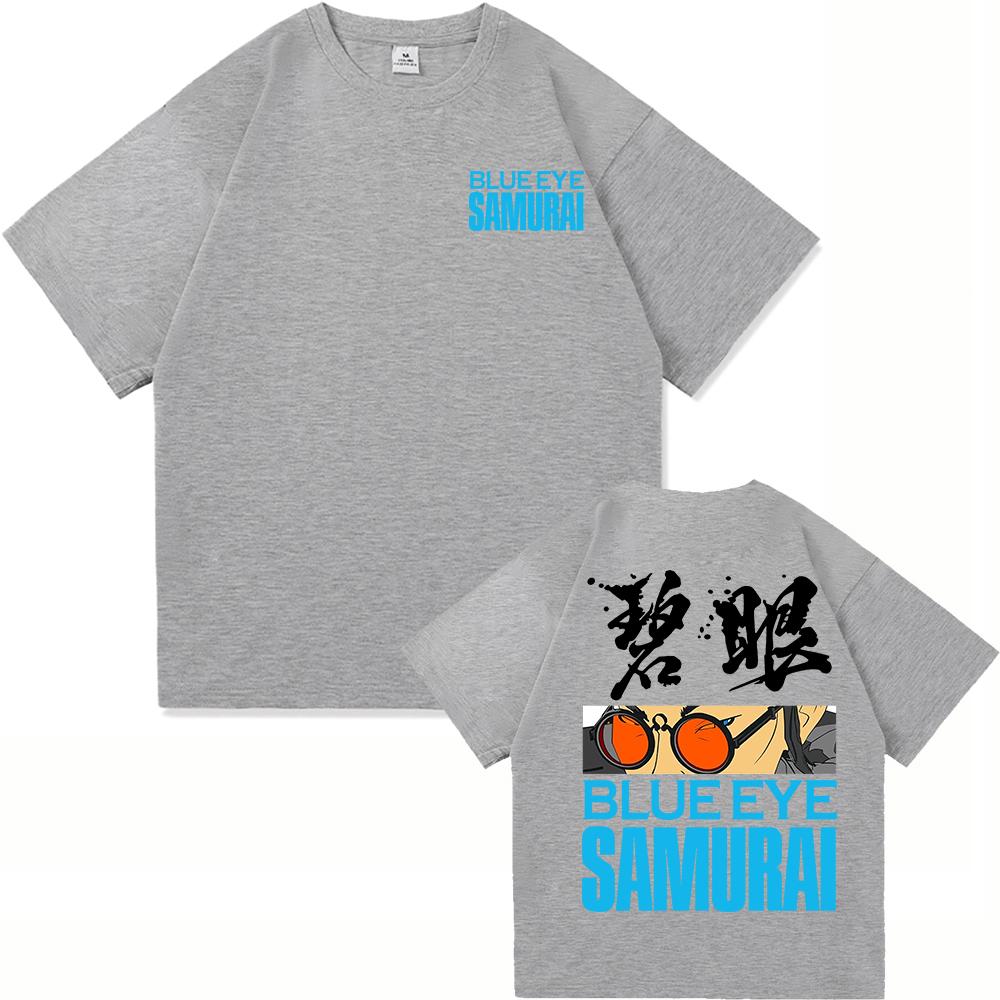 Blue Eye Samurai 2 T Shirts Fashion Men Harajuku Aesthetic Anime Mizu Tshirt Unisex High Quality Casual Cotton Tee Shirt Clothes