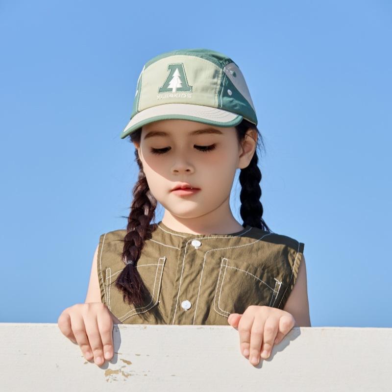 Japanese Children's Baseball Cap Quick Drying Fashionable Baseball Cap Spring and Autumn Baby Outdoor Sun Protection Hat Versatile Trendy