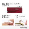 Victorinox Schweizer Taschenmesser mit Swiss Classic durchsichtigem Kugelschreiber, kompakt und klein, Karte, Rot, Multifunktions-Schreibwaren, Schere, Stift, Swiss-Made