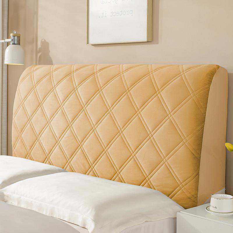 Full Surround Bedside Protective Cover Wooden Bed Backrest Soft Cotton Clip All Season Universal Dust Cover Thickened High-end Concealing Artifact