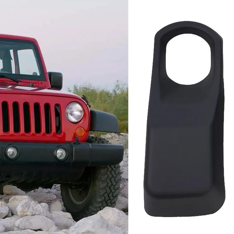 High Quality Car Accessories Car Light Cover Light Cap 1 Pair ABS Black Fog Lamp Bezel Fog Light Front Bumper For JEEP
