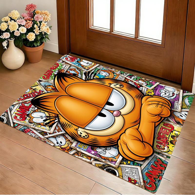 Garfield Comics Living Room Nonslip Area Rug Soft Carpet For Bedroom Game Playroom Sofa Office Home Decor Doormat Christmas Gift C9223