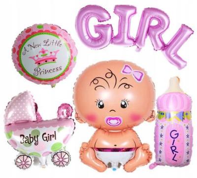 Zestaw Balonów Baby Shower Girl, 1Kpl.