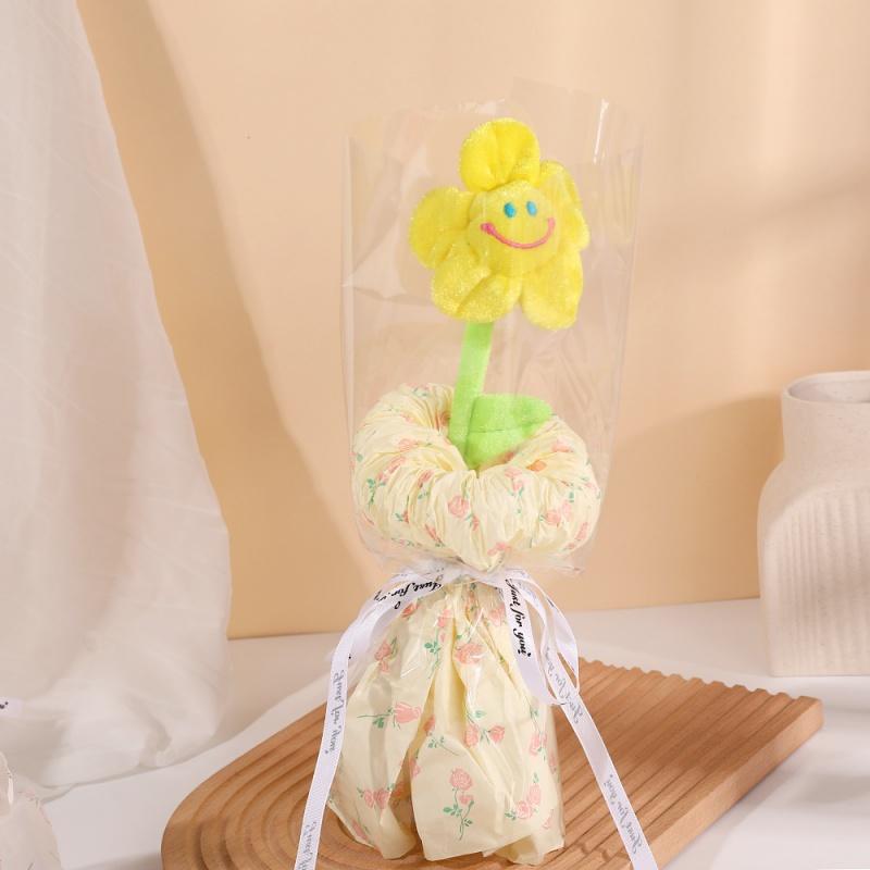 

Мультяшный Симуляция Ткань Подсолнух Одиночный Плюшевый Подсолнух Букет Креативный Подарок на День Святого Валентина для Девушки